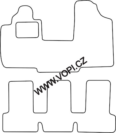 Autokoberce Fiat Multipla 03/199 - 2004 Colorfit Fun (1321)